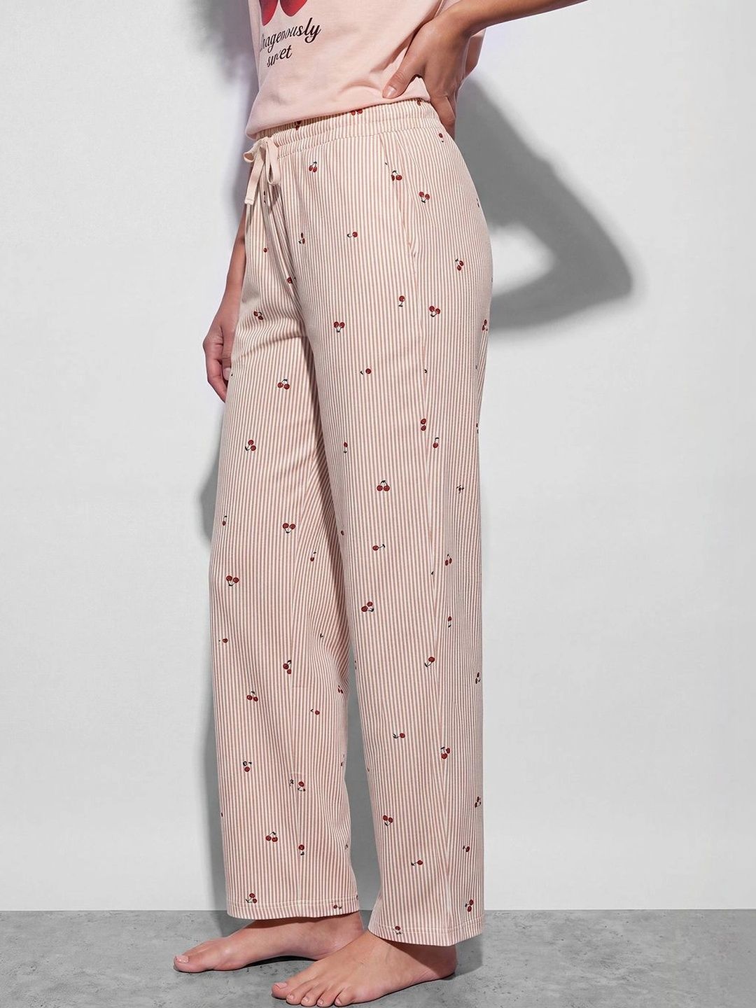 Ginger by Lifestyle Women Printed Cotton Lounge Pants-picture-35
