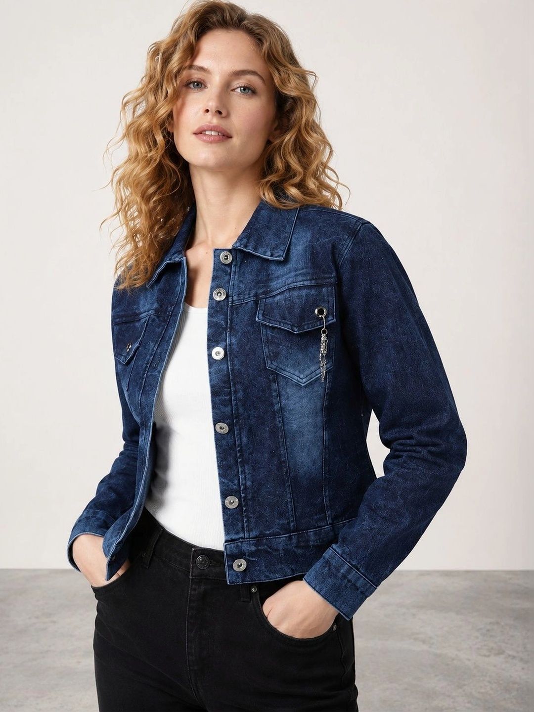 Muhuratam Women Denim Jacket-picture-17