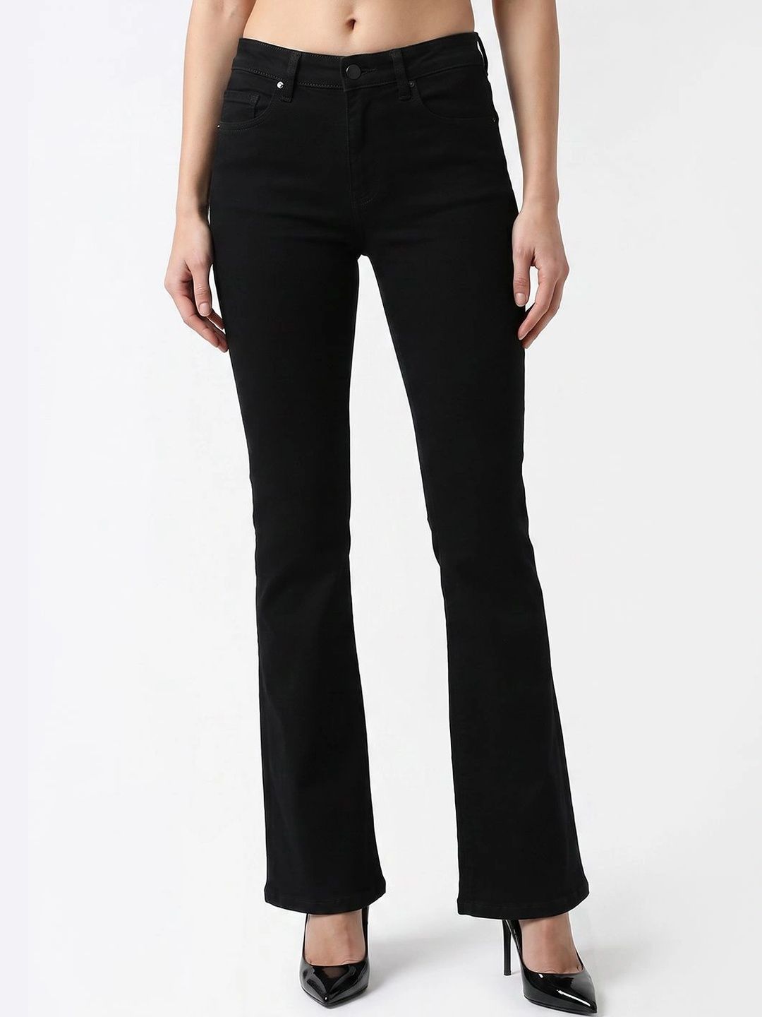 Kraus Jeans Women Flared High-Rise Jeans-image-48