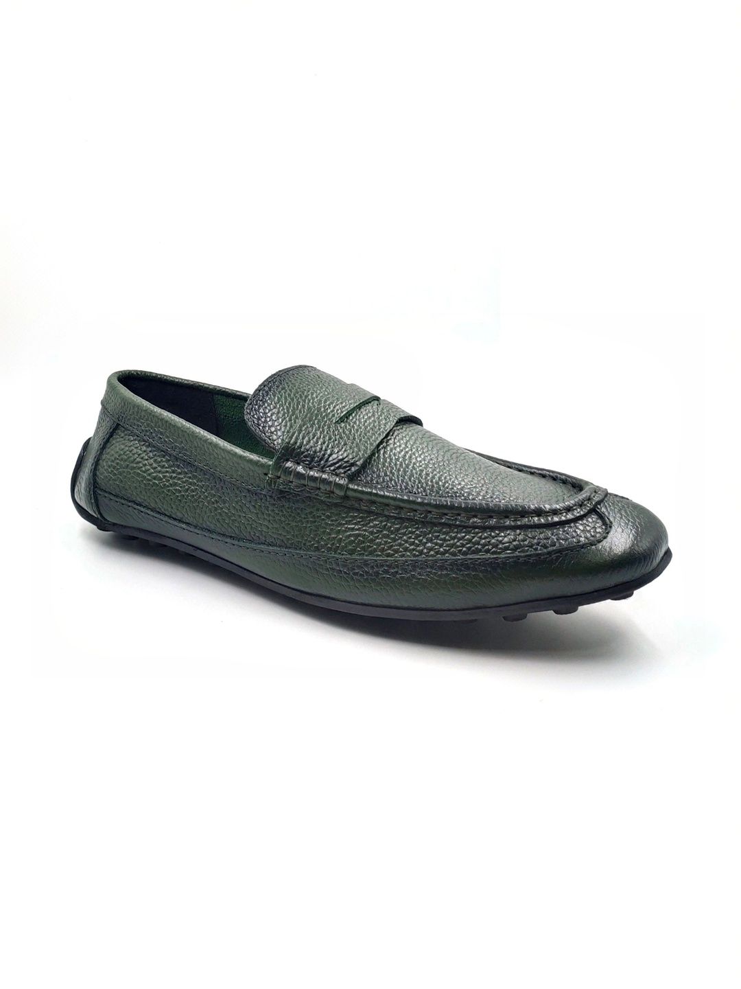 Balujas Men Textured Leather Driving Shoes-picture-36