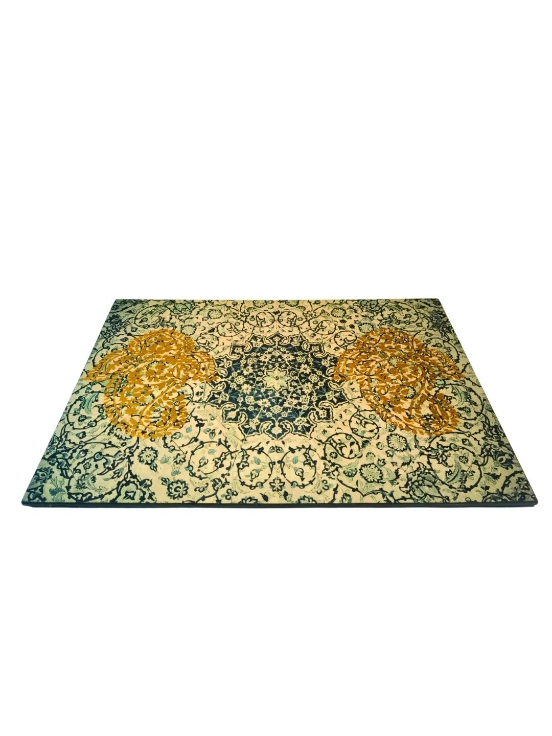 THE HOME CO. 3-Pcs Brown & Beige Printed Rectangle Table Placemats-picture-19