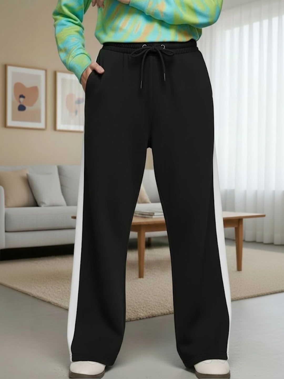 TRUFFLEGUM Men Regular Fit Colourblocked Training Track Pants-picture-52