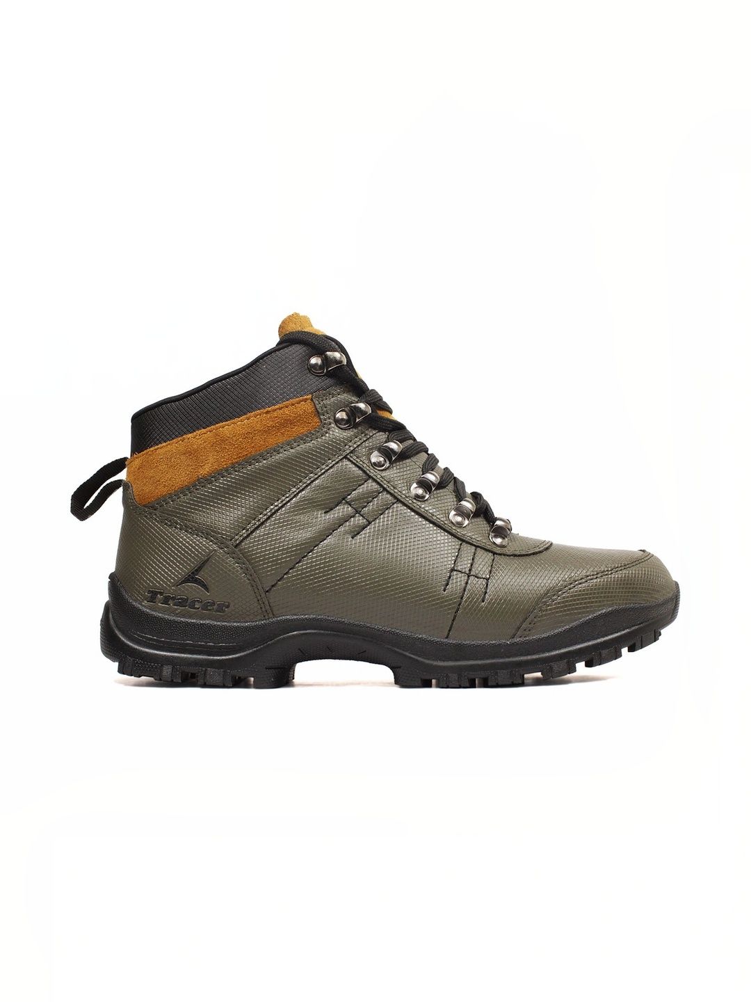TRACER Men Textured Leather Trekking Shoes-picture-17