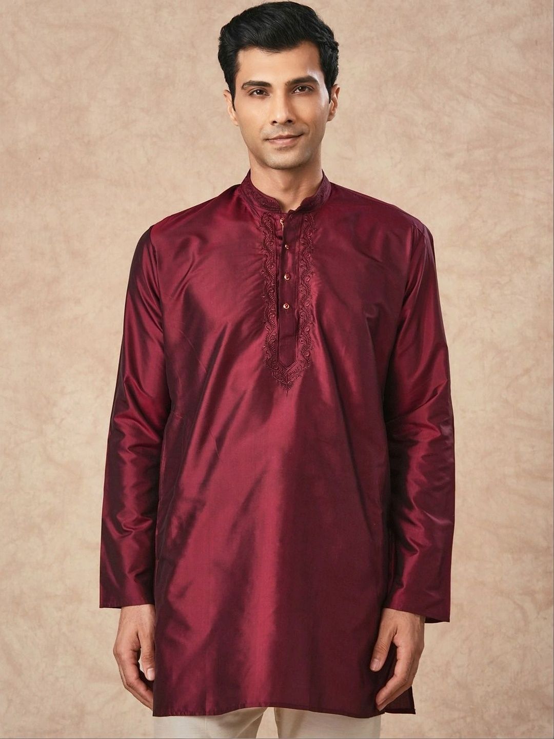 Manyavar Men Embellished Thread Work Kurta-picture-47