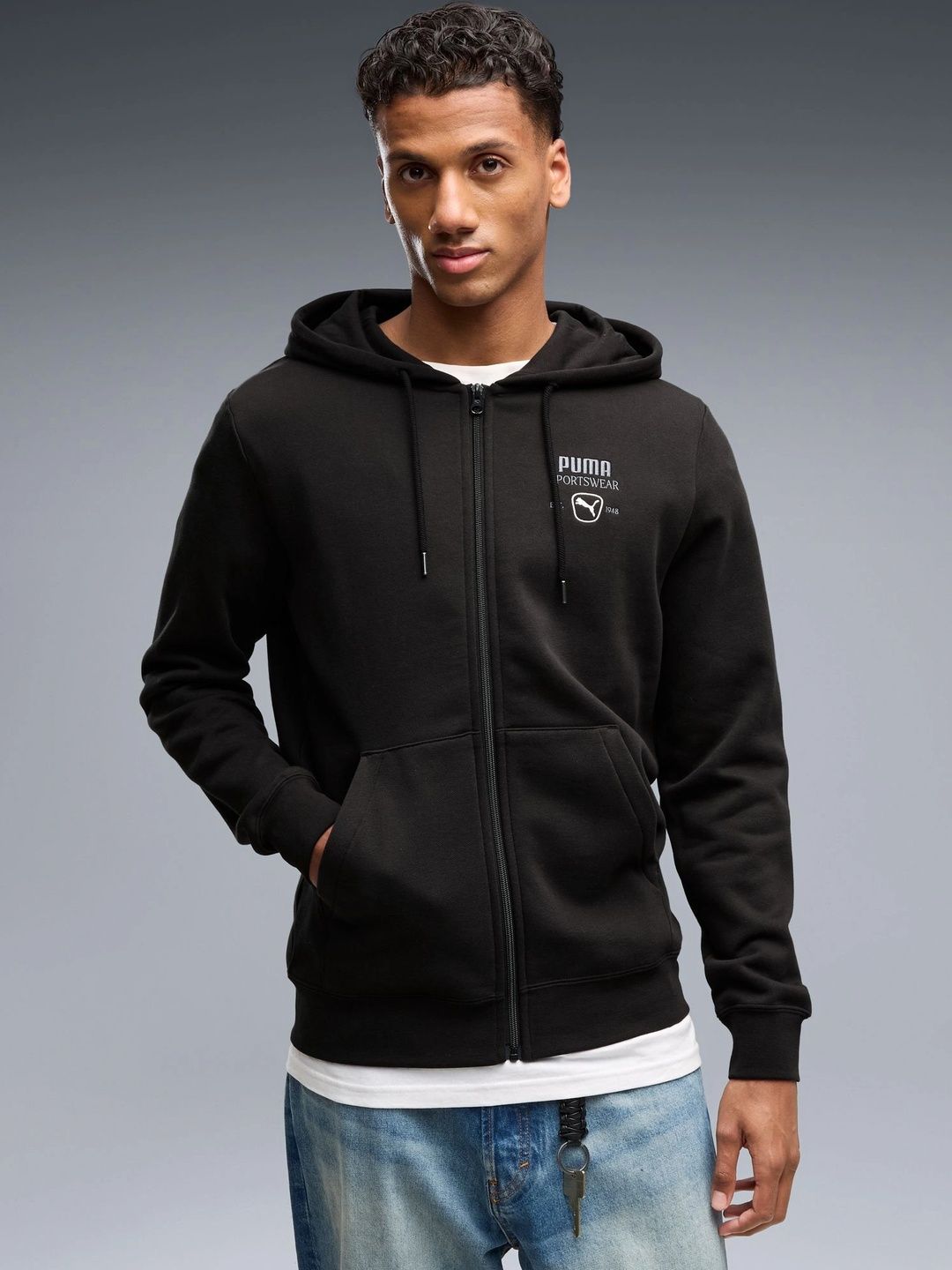 Puma Men Brand Logo Outdoor Woven Jacket-image-37