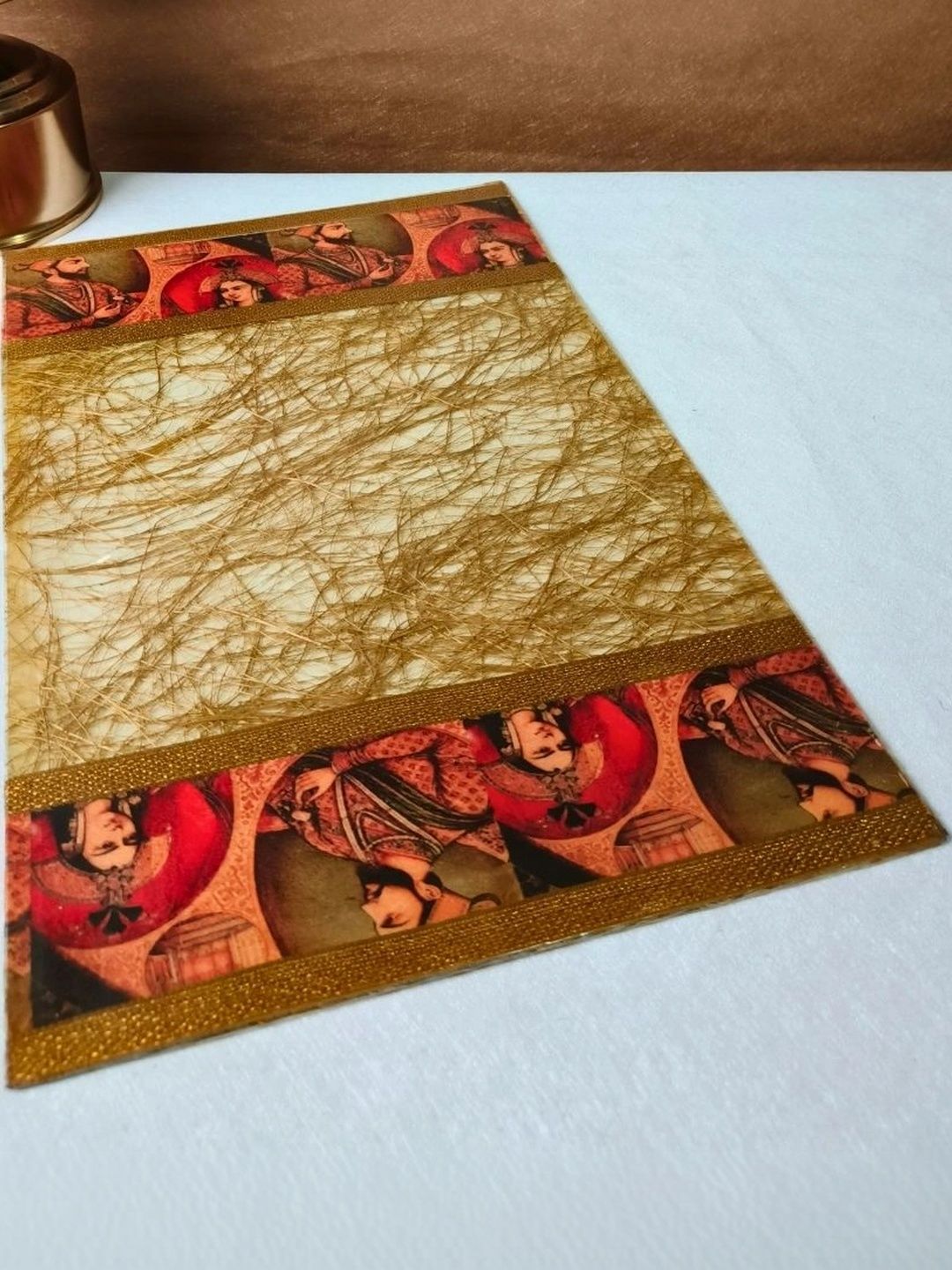 THE HOME CO. Beige Printed Rectangle Table Placemats-picture-24