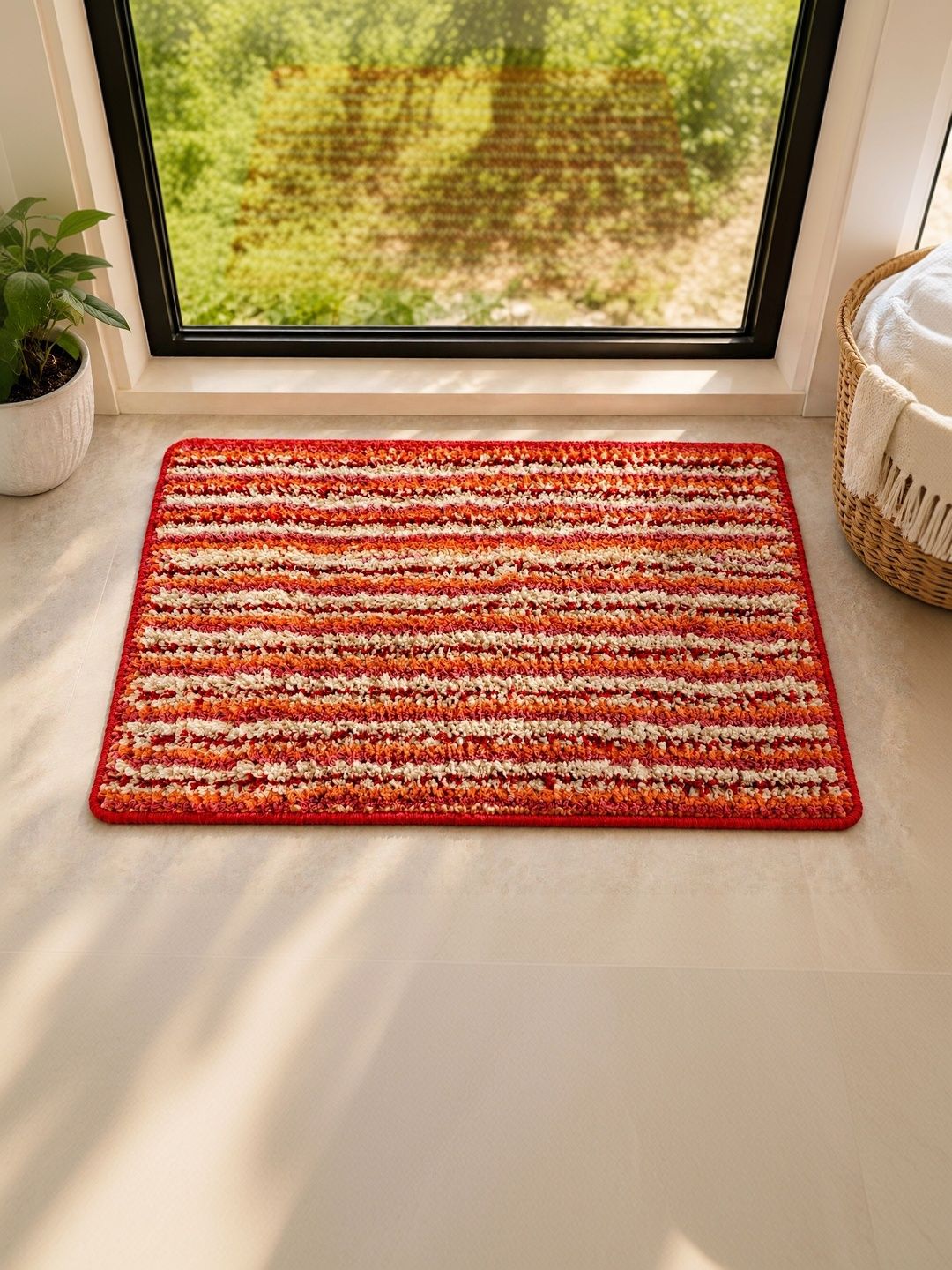 AaHo Decor Red Striped Quick Dry Doormats-picture-50