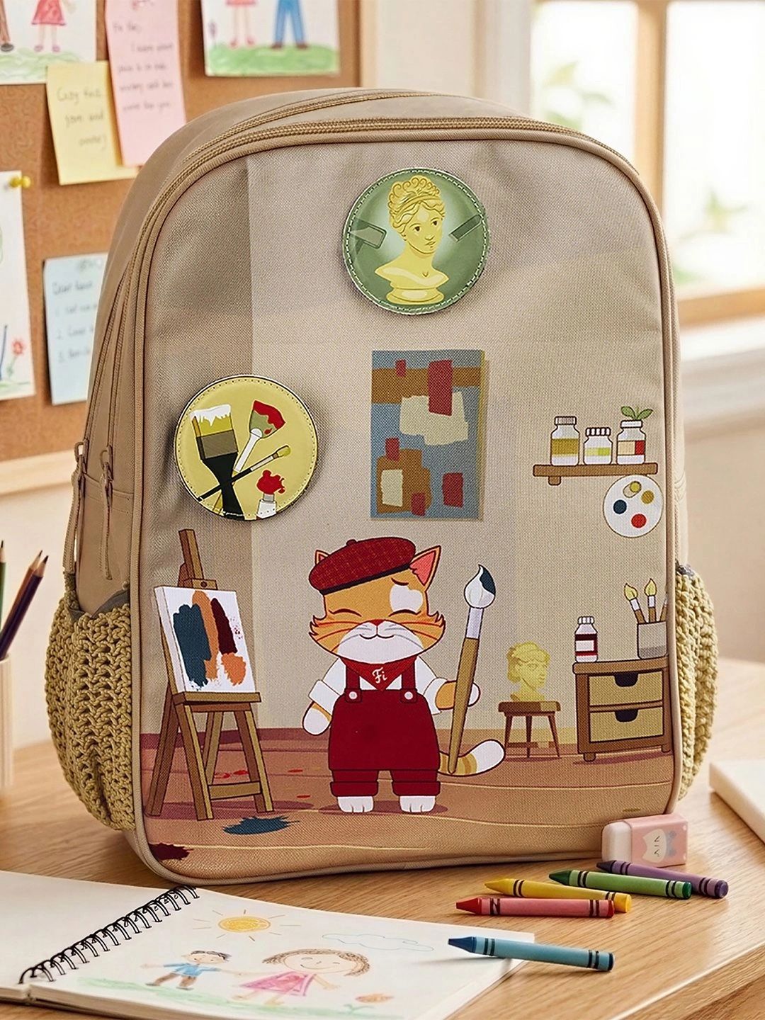 FILLI & ME Unisex Kids Graphic Applique Backpack-picture-21