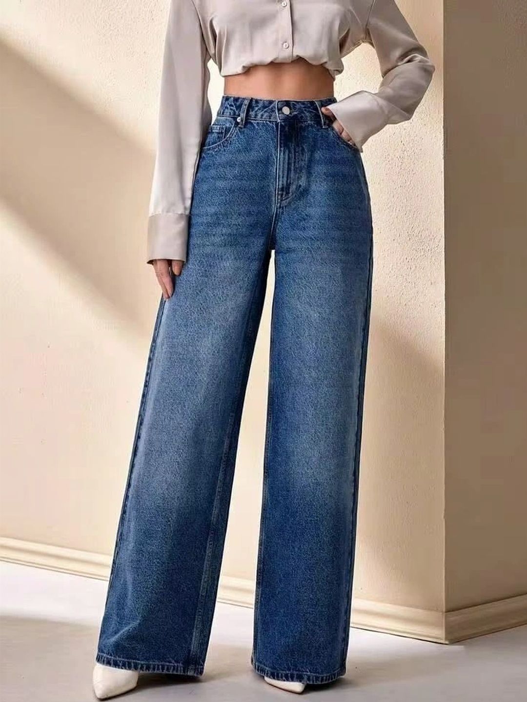 ZUYA Women Wide Leg High-Rise Jeans-picture-22