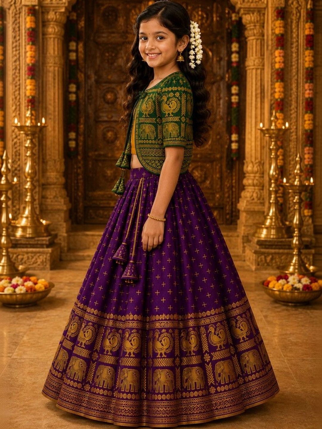 Xepon Girls Ready to Wear Lehenga &-picture-33