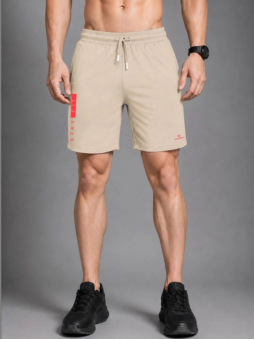 Dpassion Men Typography Training or Gym Sports Shorts-picture-42