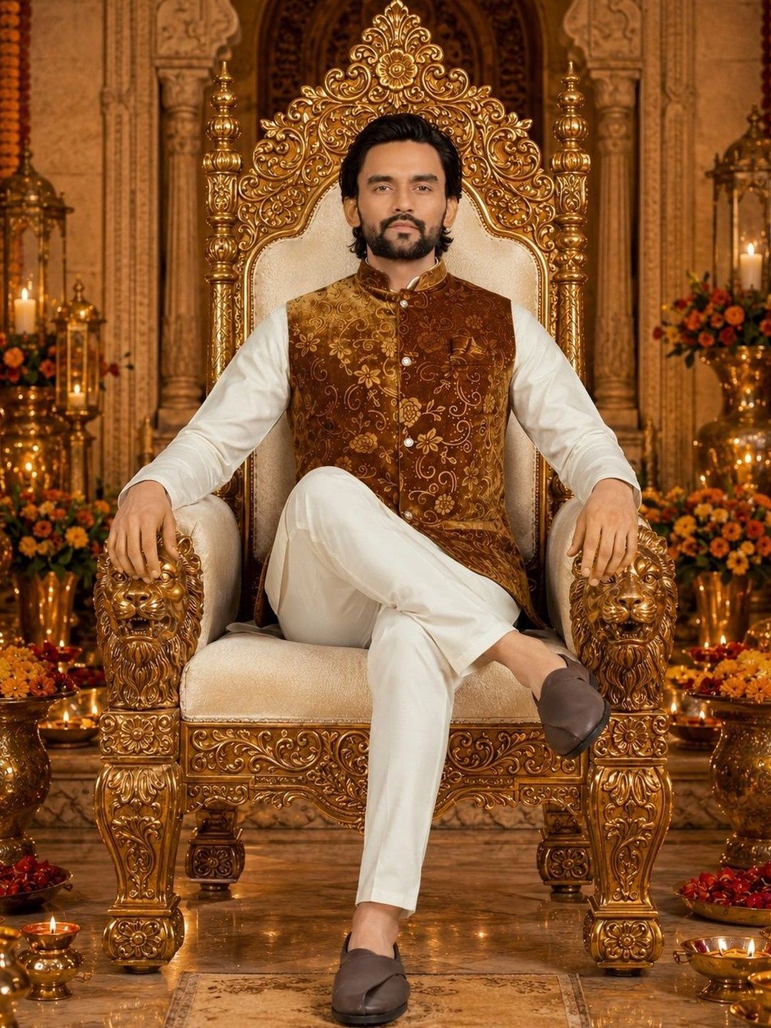 ELYXAROSE Men Regular Kurta with Pyjamas-picture-15