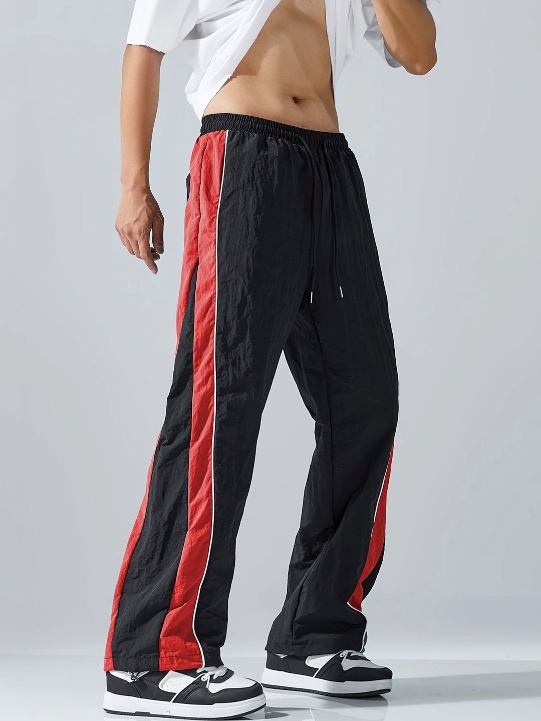 Loomzy Men Regular Fit Colourblocked Dry Fit Training Track Pants-picture-57