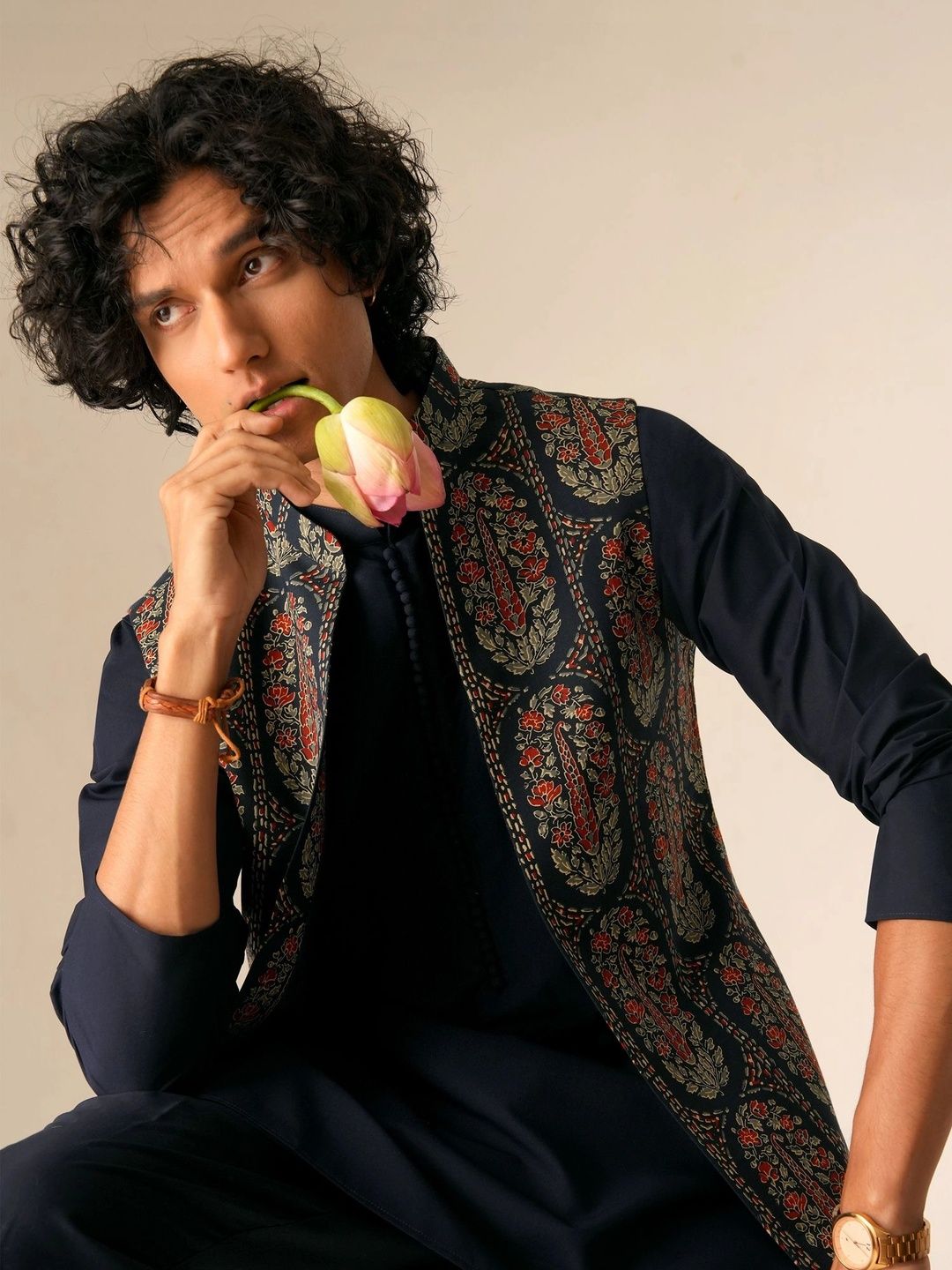 KISAH Printed Pure Cotton Woven Nehru Jackets-picture-57