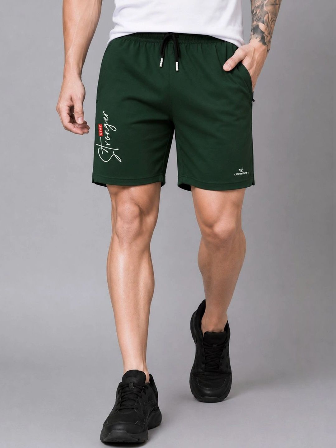 Dpassion Men Typography Printed Training or Gym Sports Shorts-picture-39