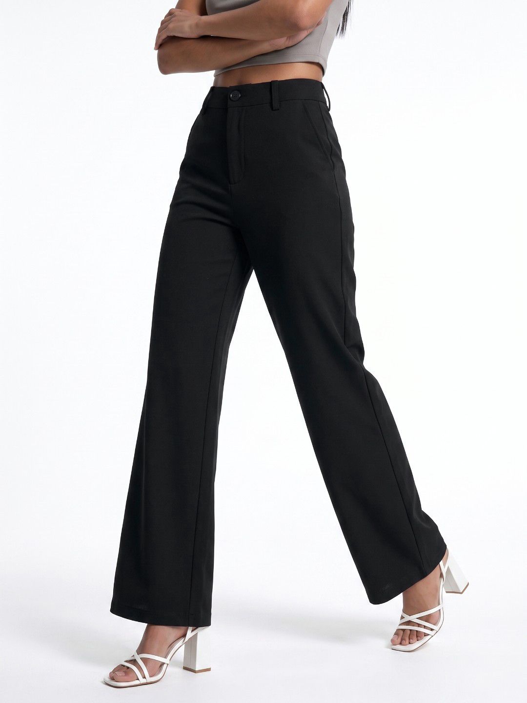 glitchez Women Straight Fit Chinos Trousers-picture-20