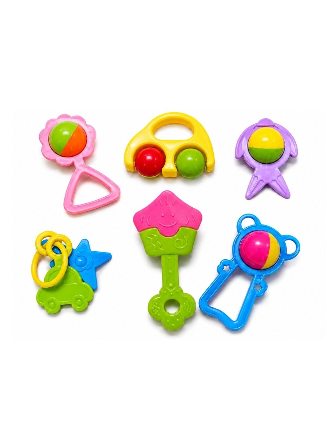 SufyQuens Set Of 6 Baby Rattles Toy Learning Set-picture-33