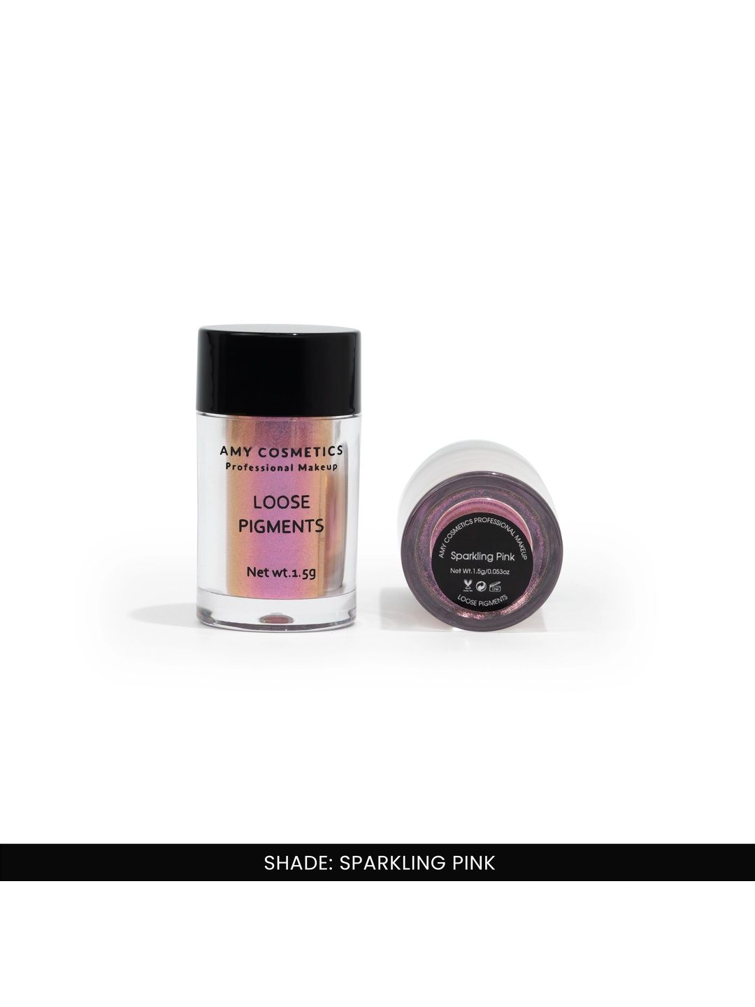 AMY LASHES Highly Pigmented Eyeshadow Powder - 8 g - Sparkling Pink-picture-11