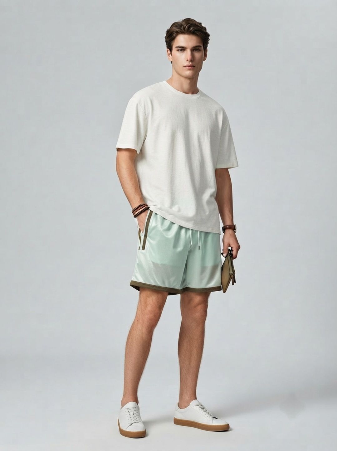 Suo Men Colourblocked Training or Gym Sports Shorts with Technology-picture-17