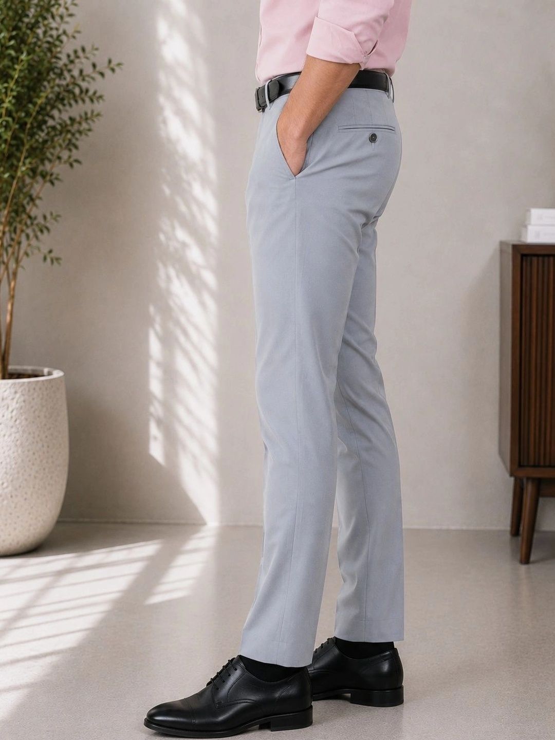 FUBAR Men Wrinkle Free Pleated Trousers-picture-15