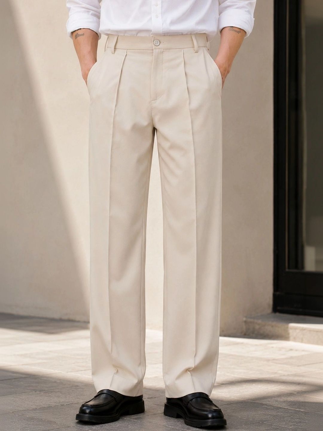 NOWI Men Wrinkle Free Trousers-picture-21