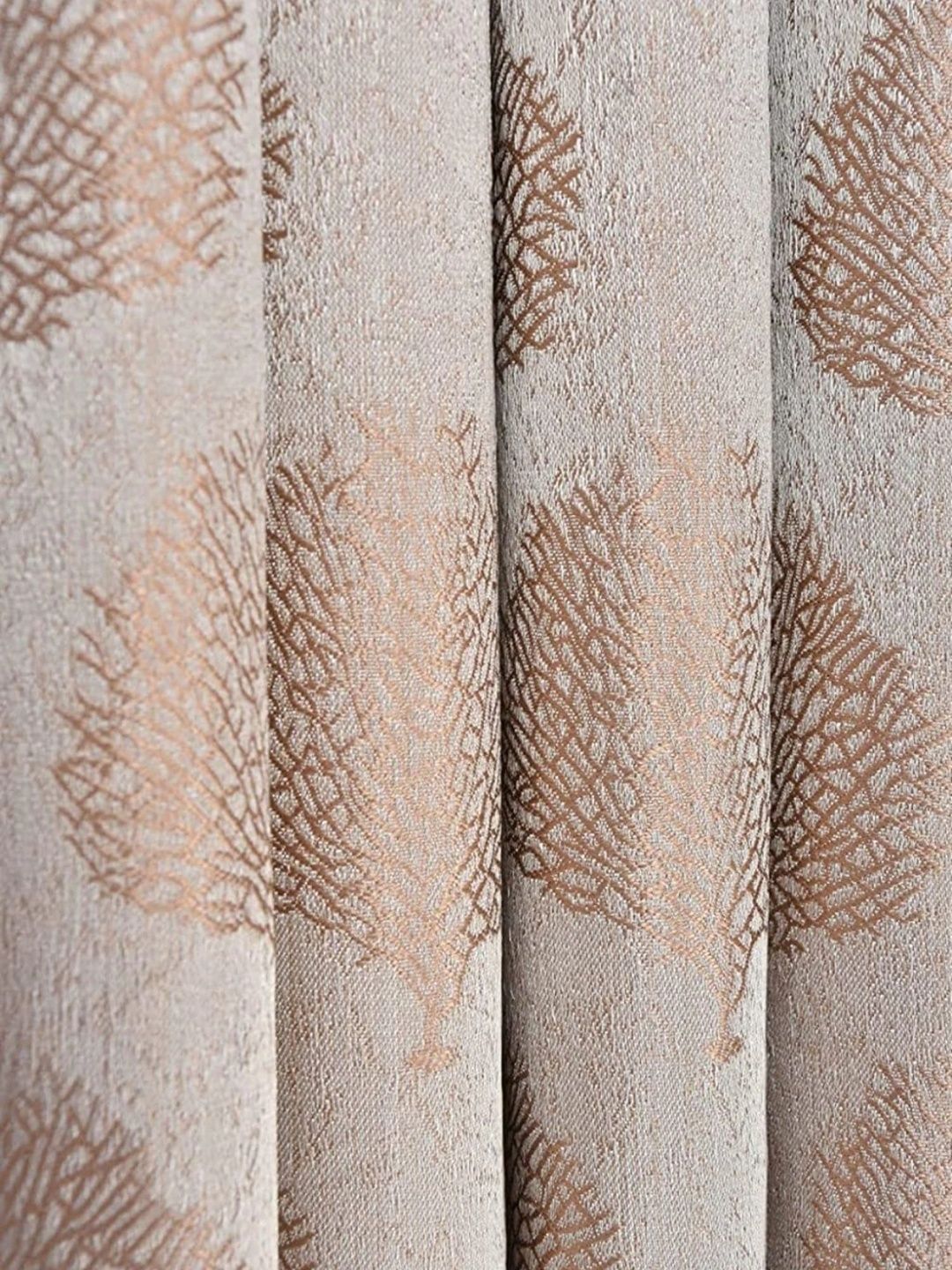Vervique Beige Room Darkening Long Door Curtain-image-42