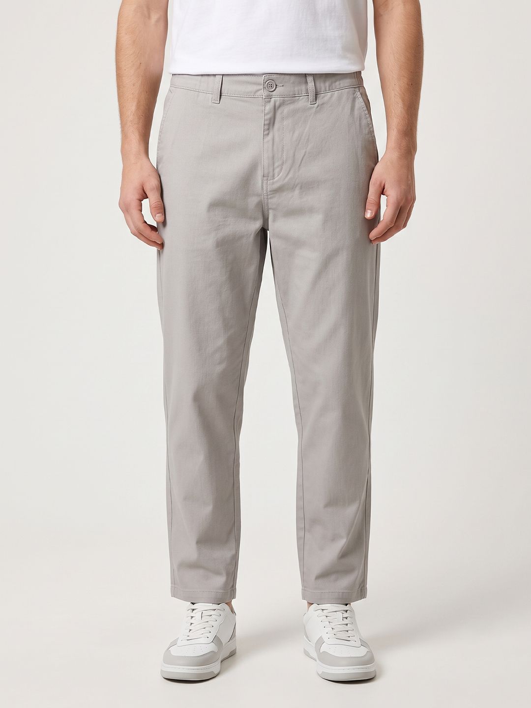Mast & Harbour Men Relaxed Straight Leg Straight Fit Trousers-picture-13