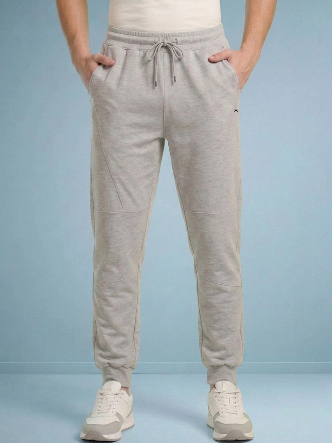 Slazenger Men Regular Fit Brand Logo Dri-FIT Training Joggers-picture-24