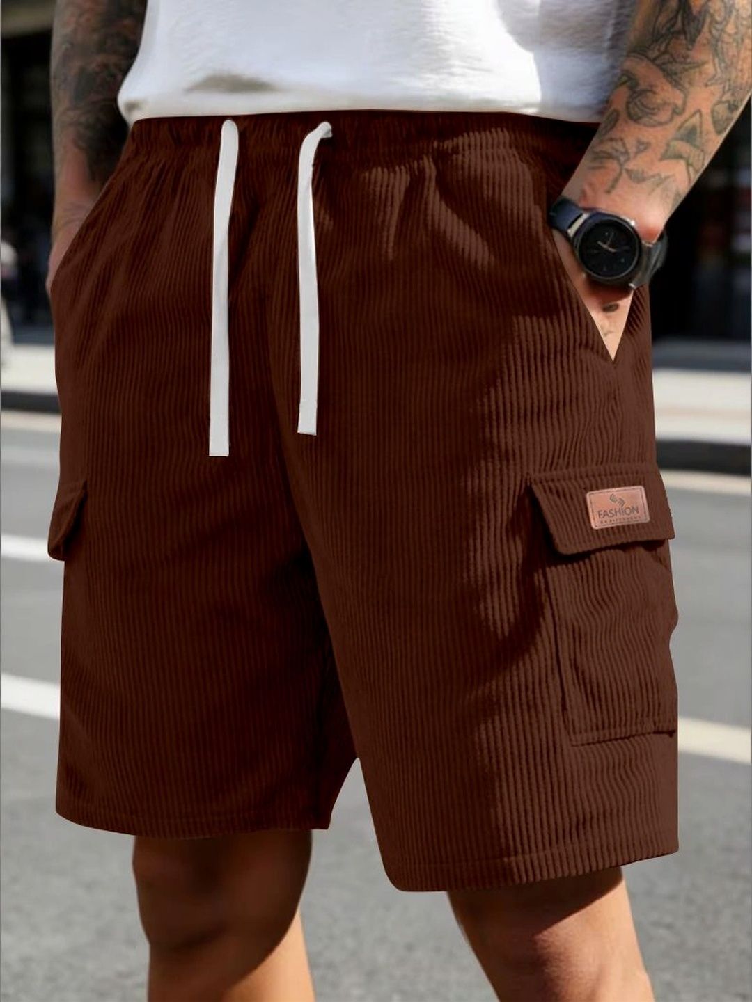 HAPPY KHAJANA Men Cargo Shorts-picture-42