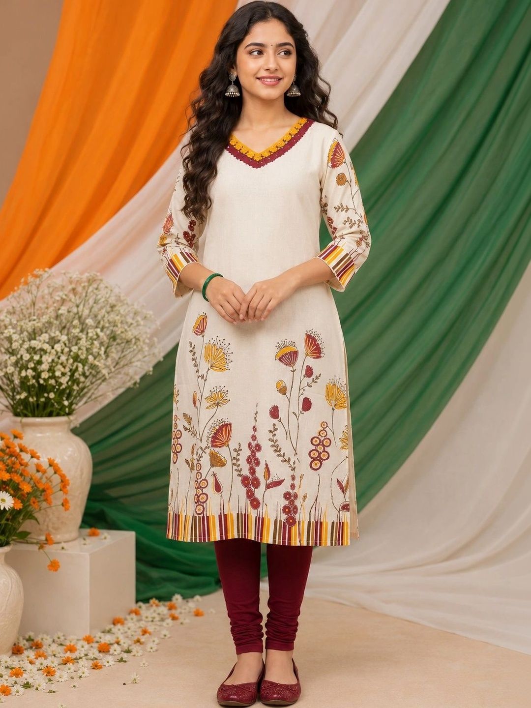 BAESD Girls Floral Printed Floral Kurta-picture-38