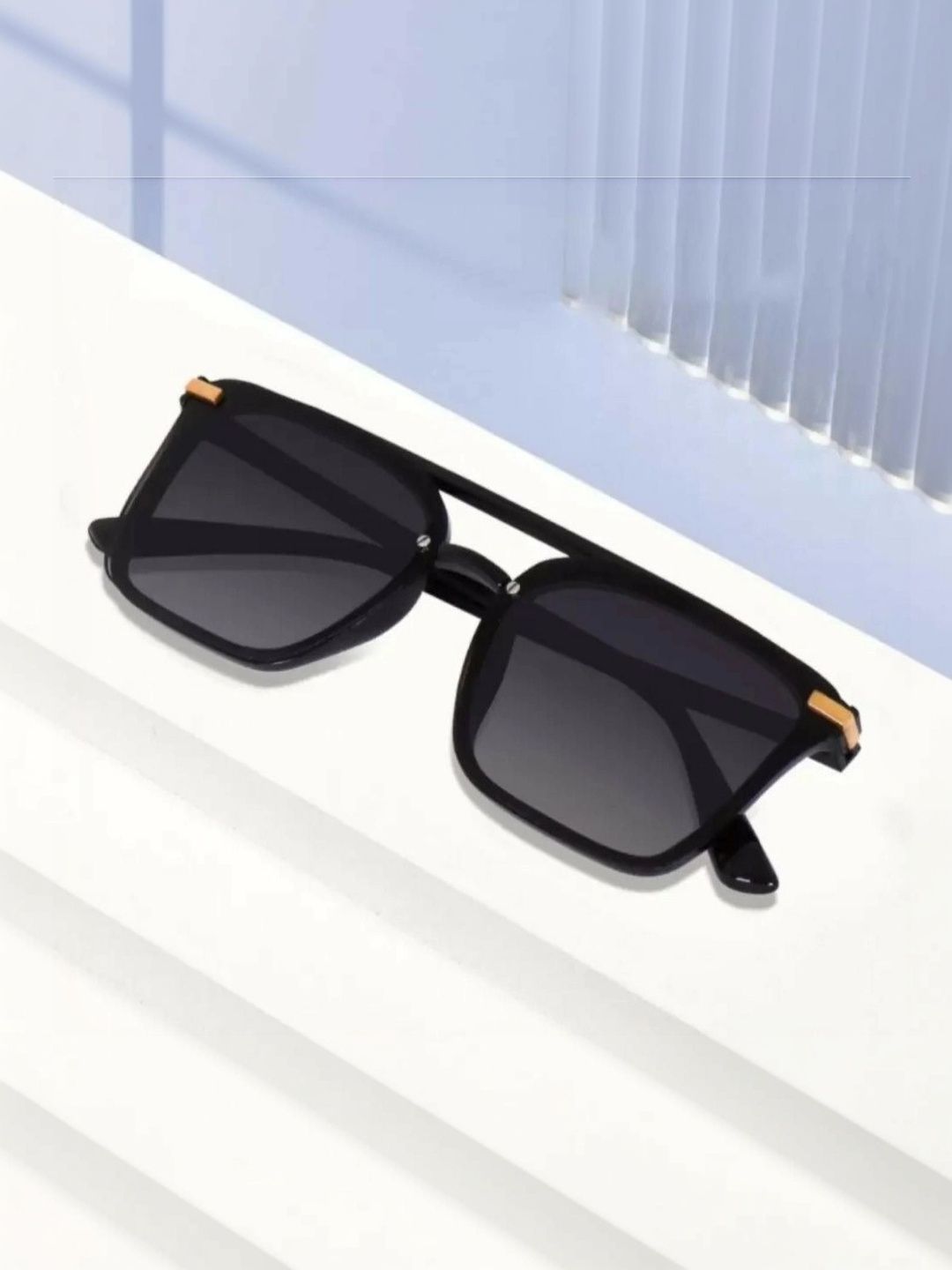 EYELLUSION Men Black Lens & Black Square Sunglasses with-picture-18