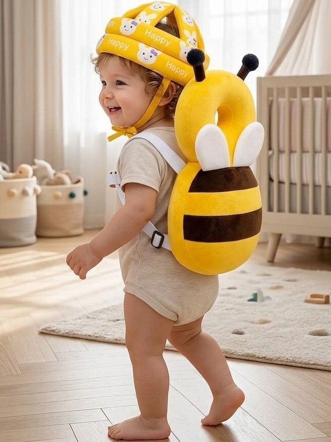 GLAMEZONE Infants Anti Fall Head Protector Backpack Pillow-image-6