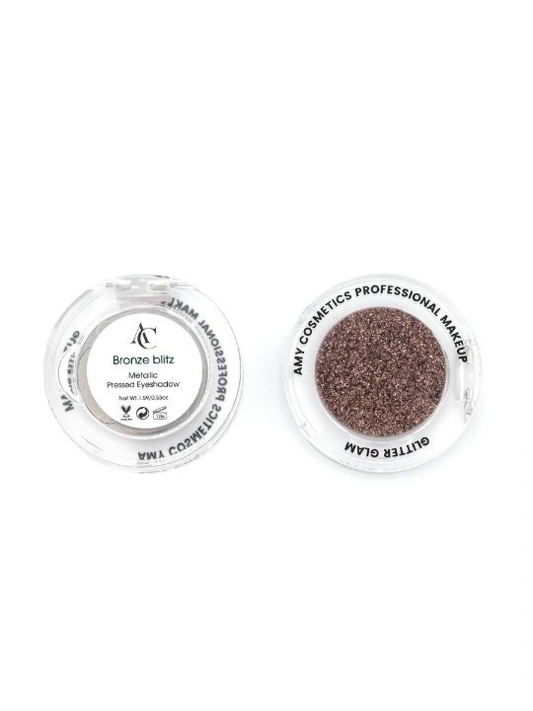 AMY LASHES Single Metallic Pressed Eyeshadow - 1.59 g - Bronze Blitz-image-45