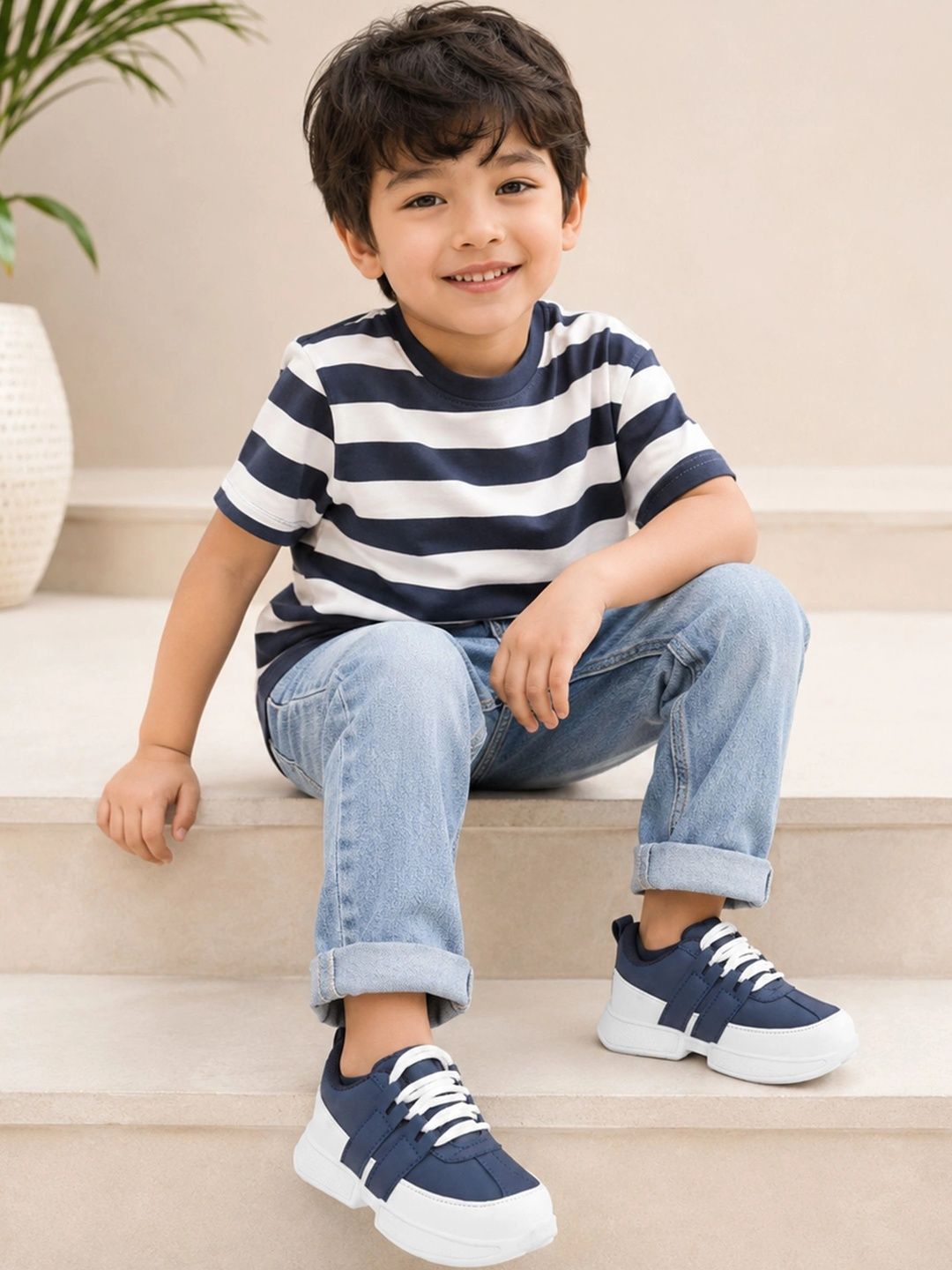 YK Unisex Kids Colourblocked Sneakers-picture-30
