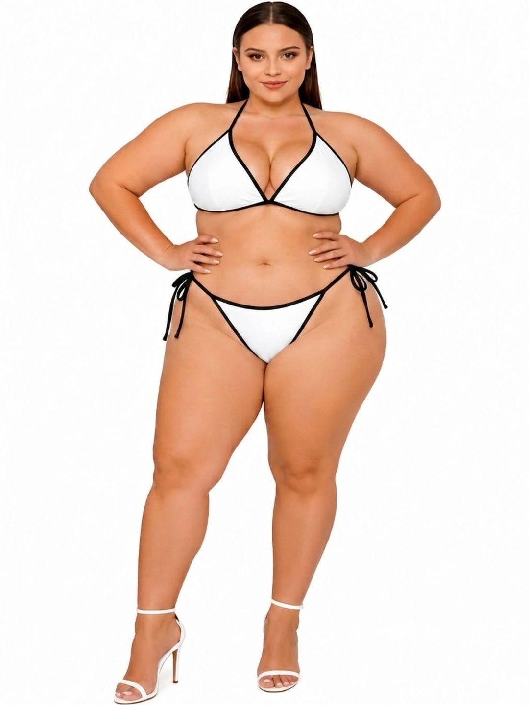 LEATHEX Halter Neck Swim Bikini Set-picture-29