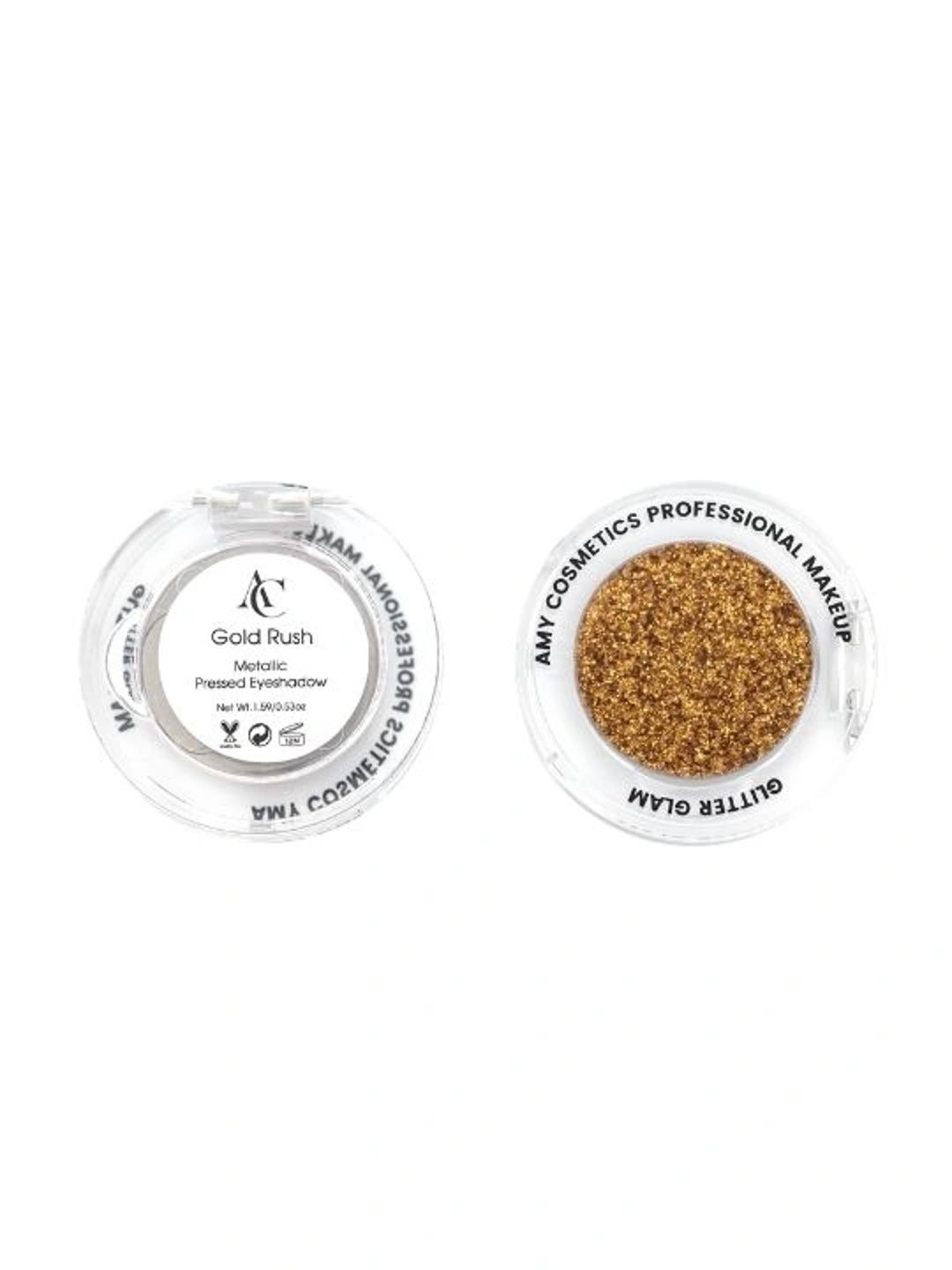 AMY LASHES Single Metallic Pressed Eyeshadow - 1.59 g - Glam Gold-image-39