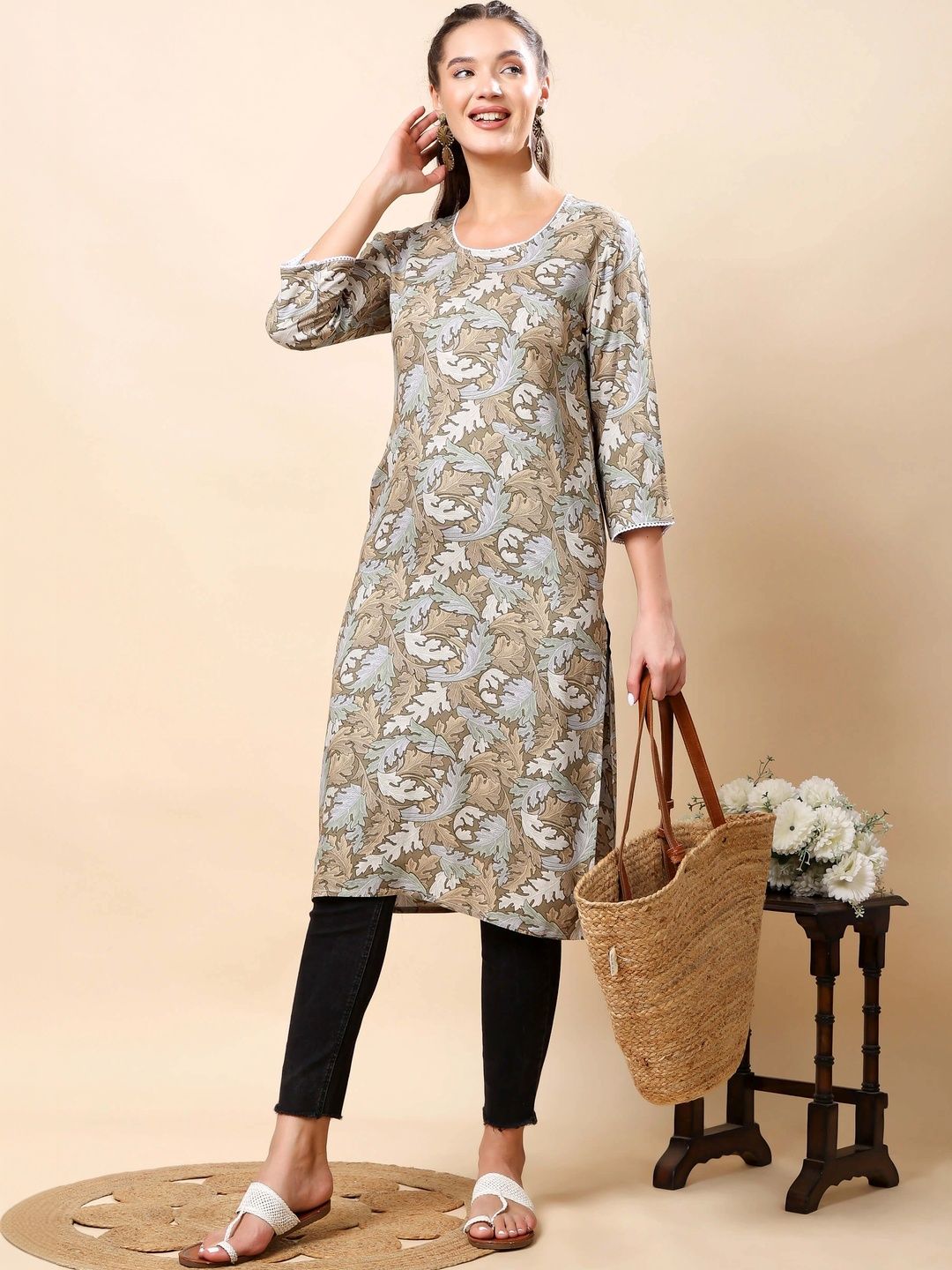 RABRIC Botanical Printed Kurti-picture-8