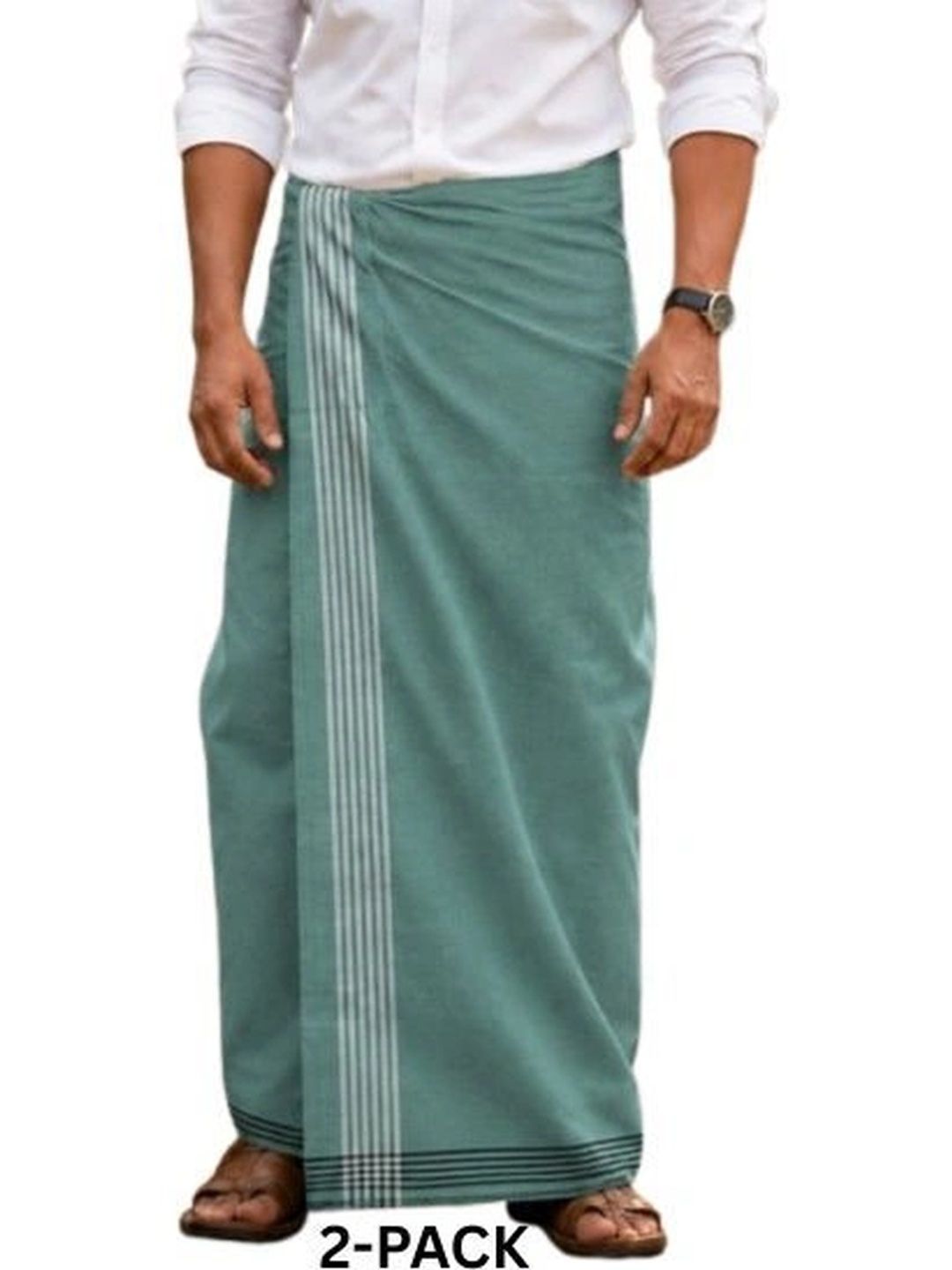 Sharan Elegance Men Striped Cotton Dhoti Dhotis-picture-25