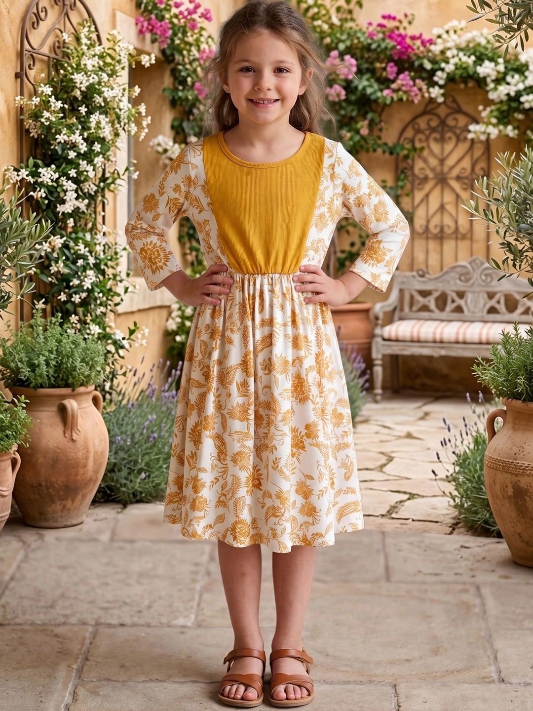 Billion Floral Print A-Line Dress-picture-10