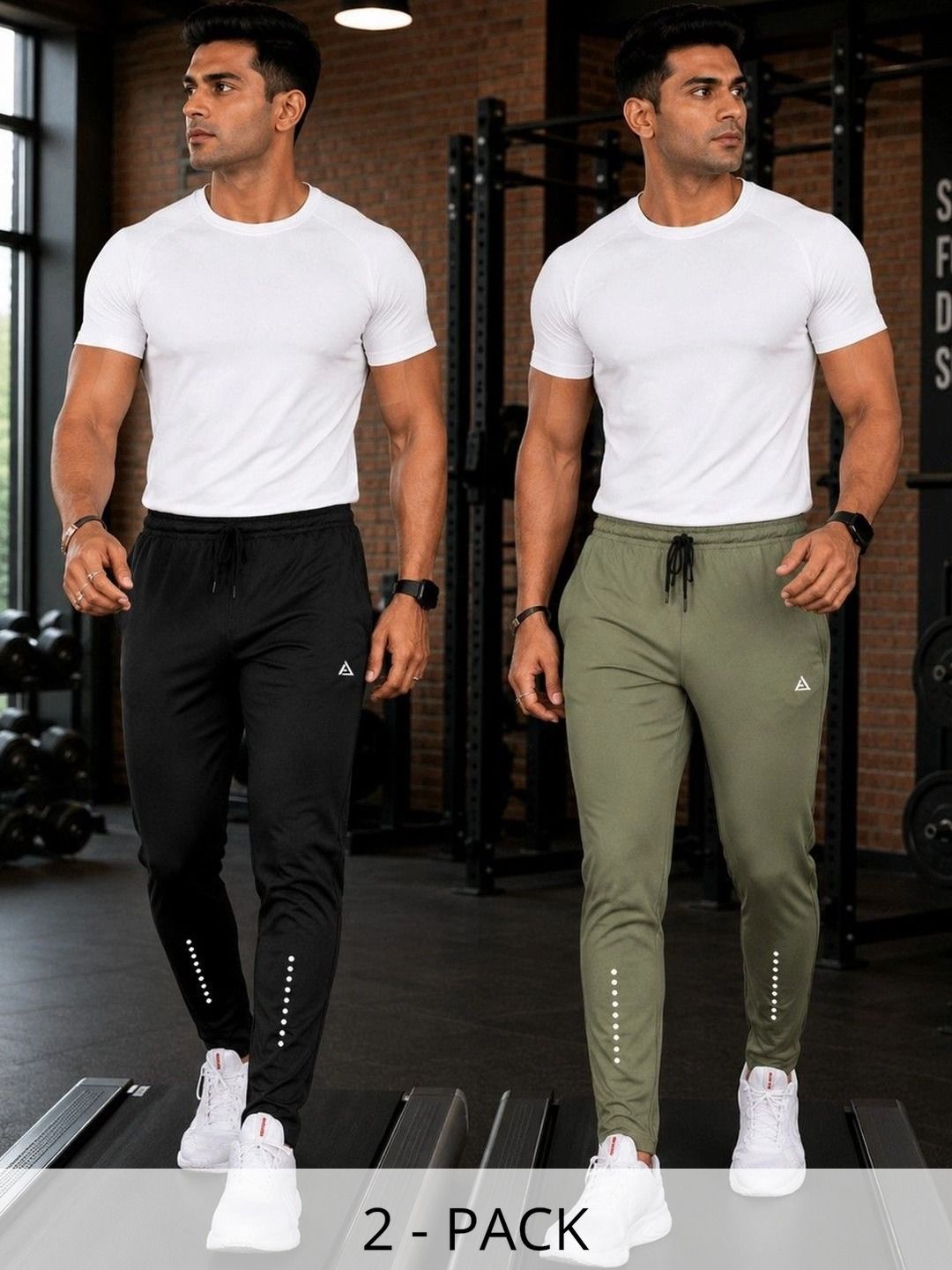 AVOLT Men Pack of 2 Regular Fit Training Joggers-picture-15