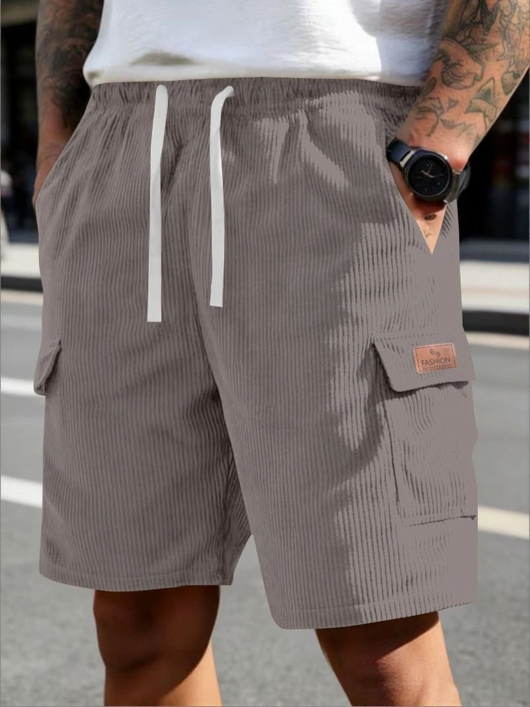 HAPPY KHAJANA Men Cargo Shorts-picture-28