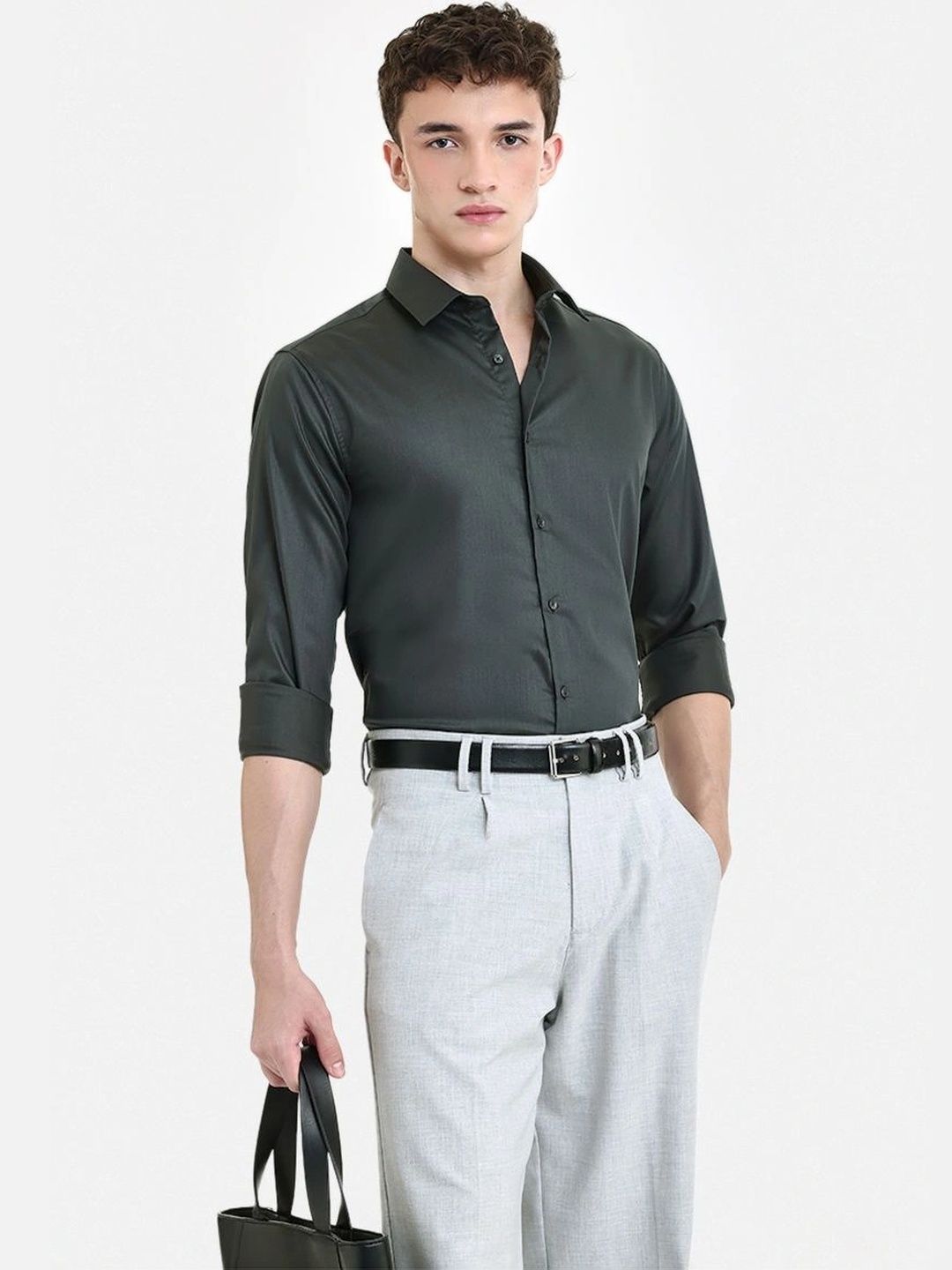 Snitch Men Slim Fit Casual Shirt-image-17