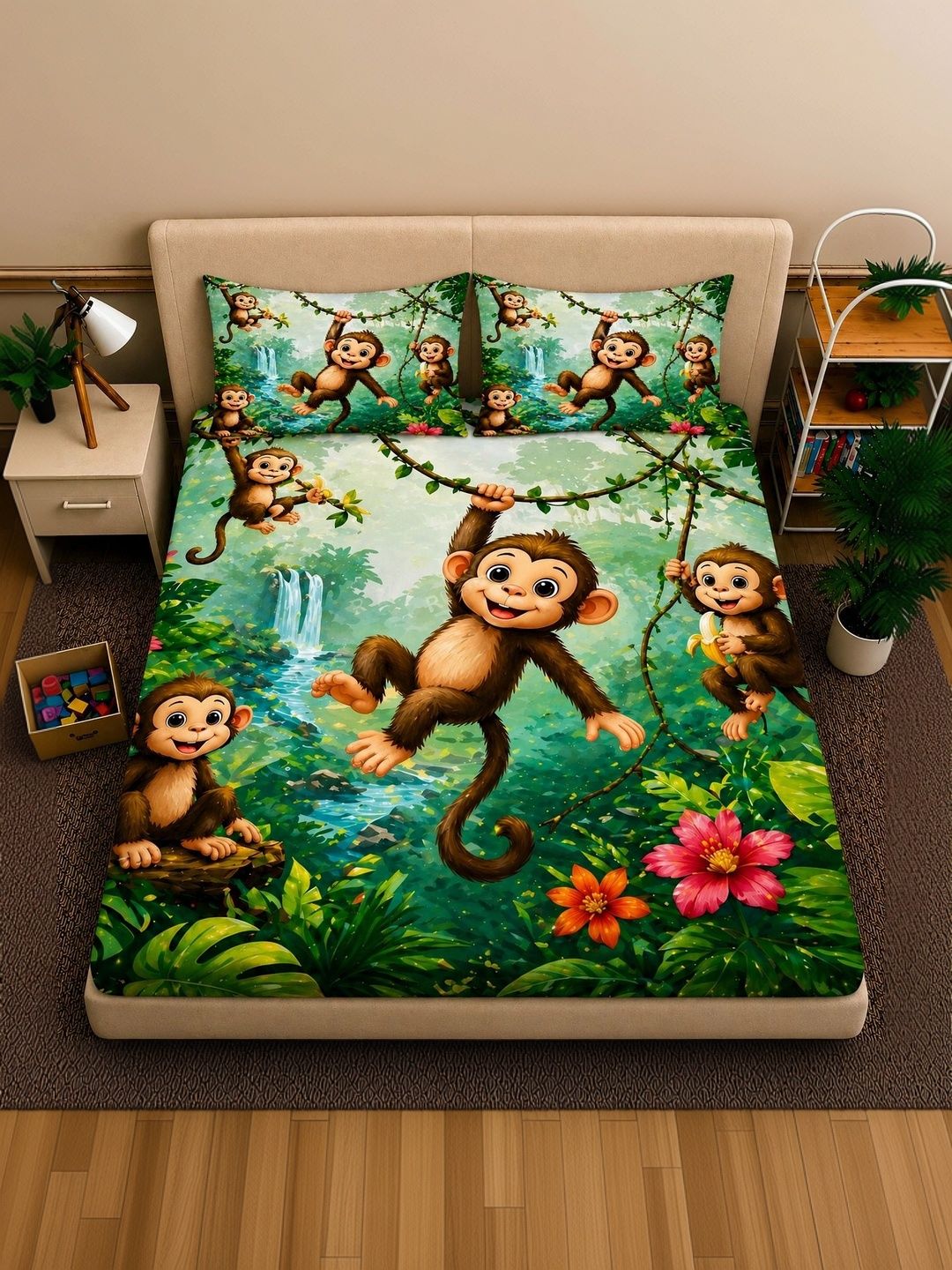 Supreme Home Collective Bedsheet with 2 Pillow Covers-picture-9