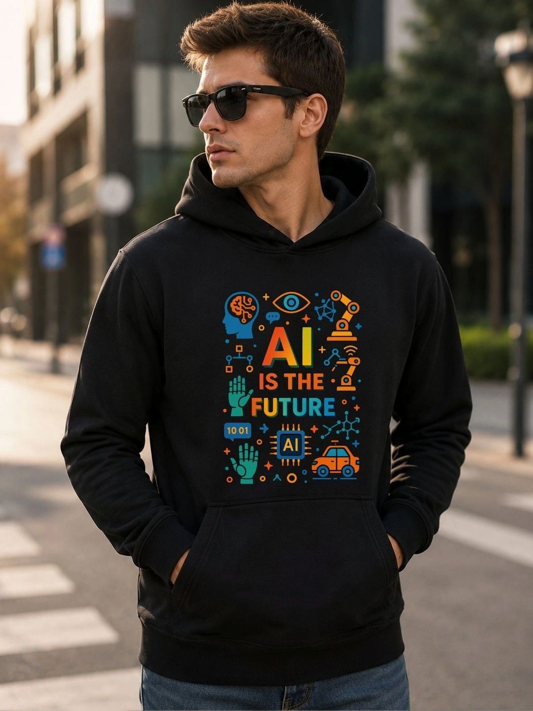 TRENDIFYTEEZ Men Printed Hooded Sweatshirt-picture-35