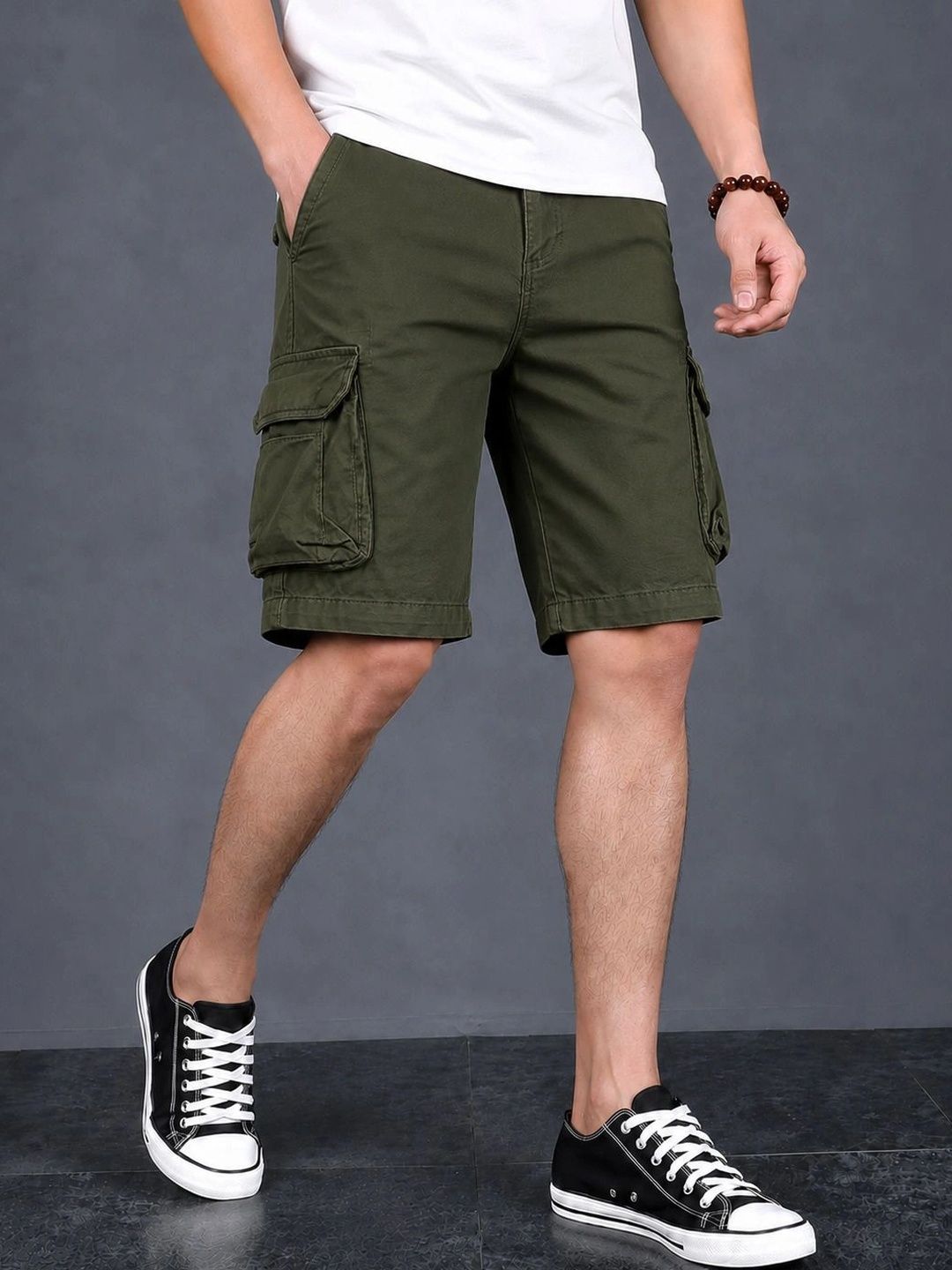 COMBRAIDED Men Cargo Shorts-picture-33