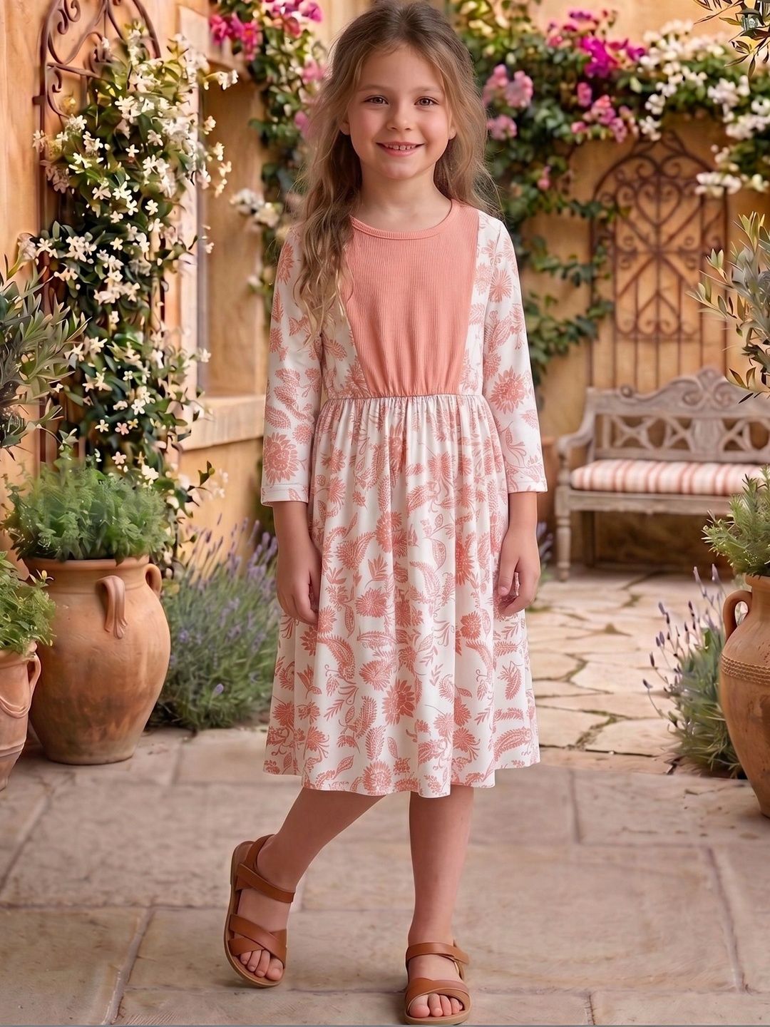 YK Print A-Line Dress-picture-16