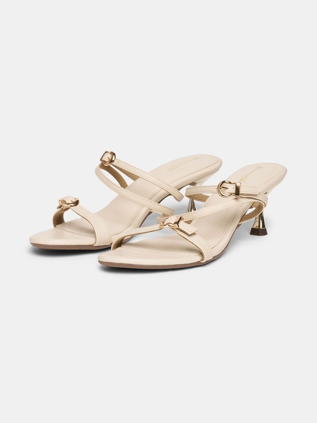 Forever Glam by Pantaloons PU Slim Heeled Sandals with Buckles-picture-28