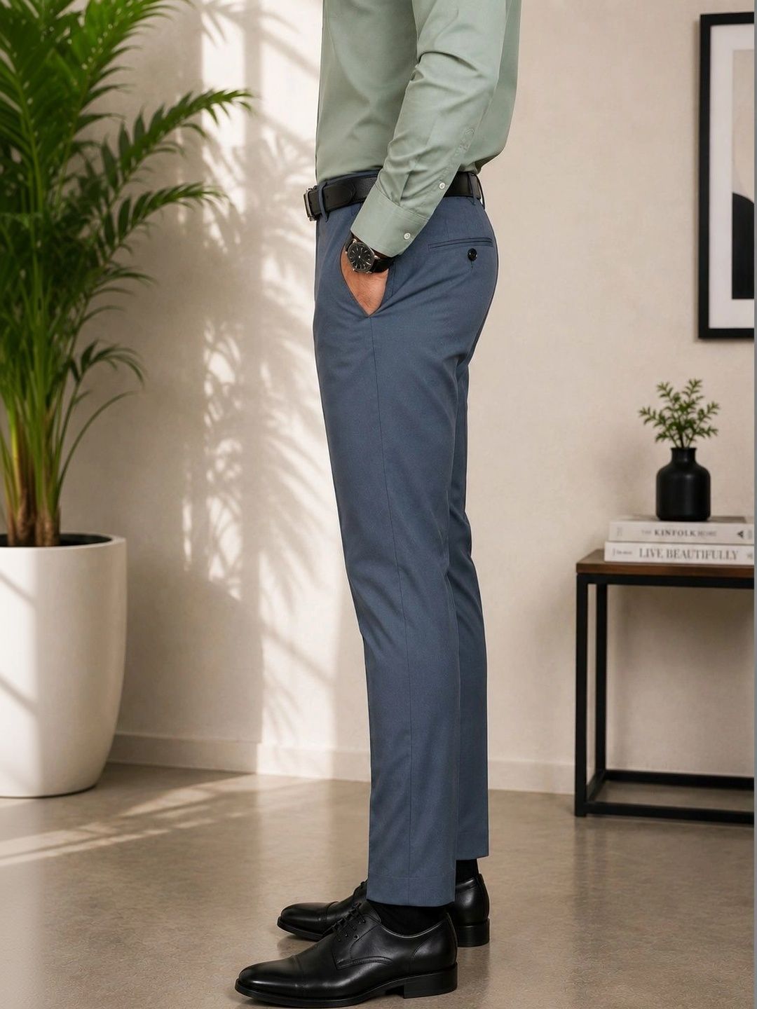 FUBAR Men Slim Fit Pleated Trousers-picture-14