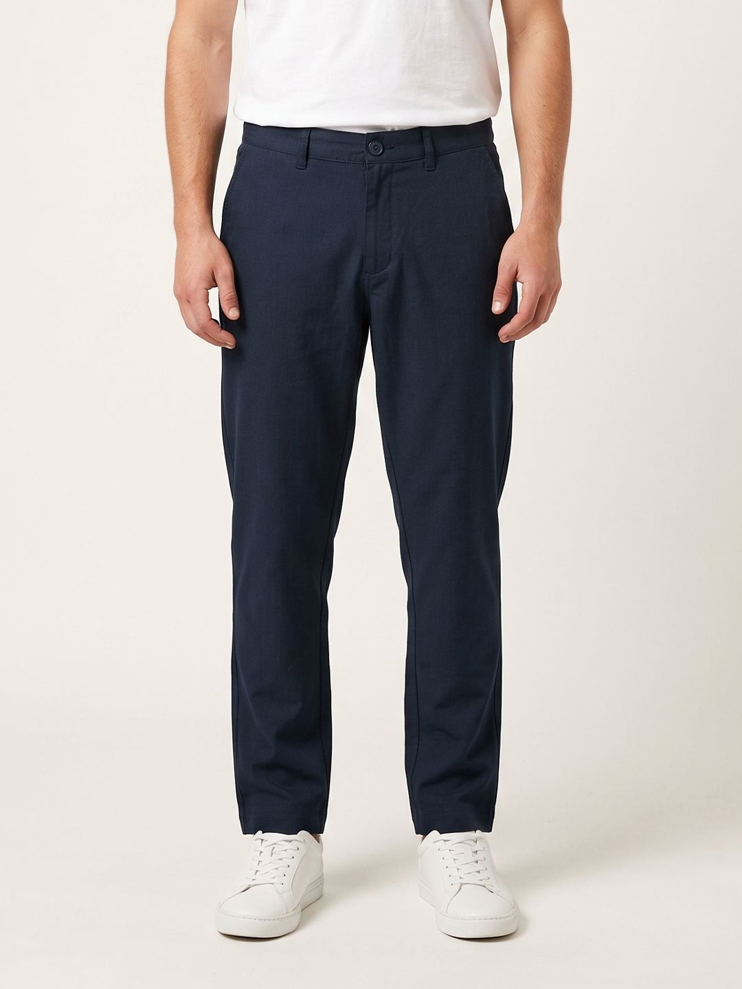 Mast & Harbour Men Relaxed Straight Leg Straight Fit Trousers-picture-20