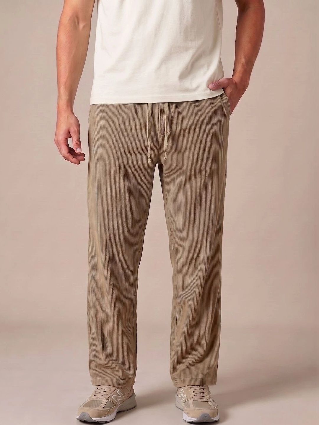 Hence Men Relaxed Corduroy Trousers-picture-26
